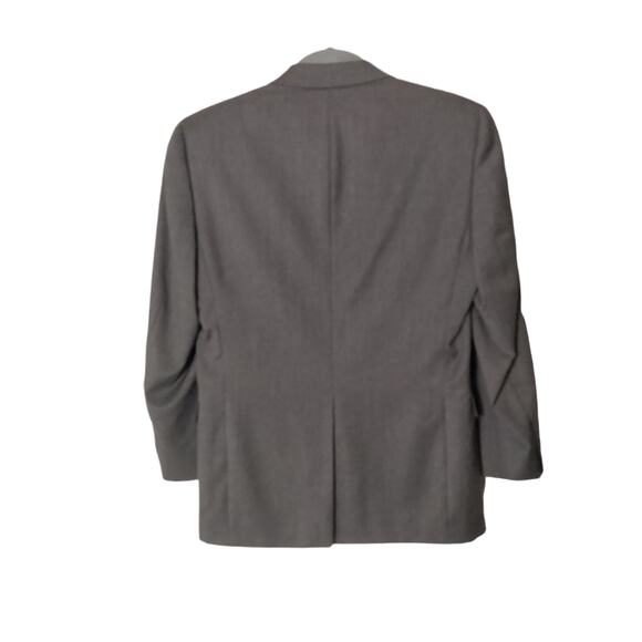 Burberry London Men's 38R Light Grey Pure Wool 2 Button Suit Coat Lined Blazer - Picture 3 of 10